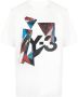 Y-3 T-shirt met logoprint Wit - Thumbnail 1