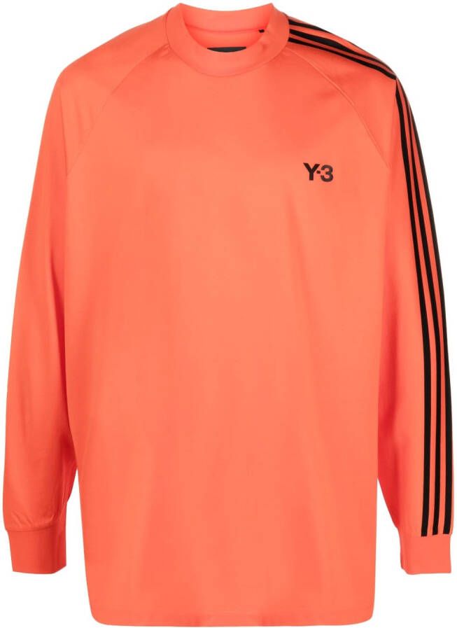 Y-3 T-shirt met reflecterend logo Oranje