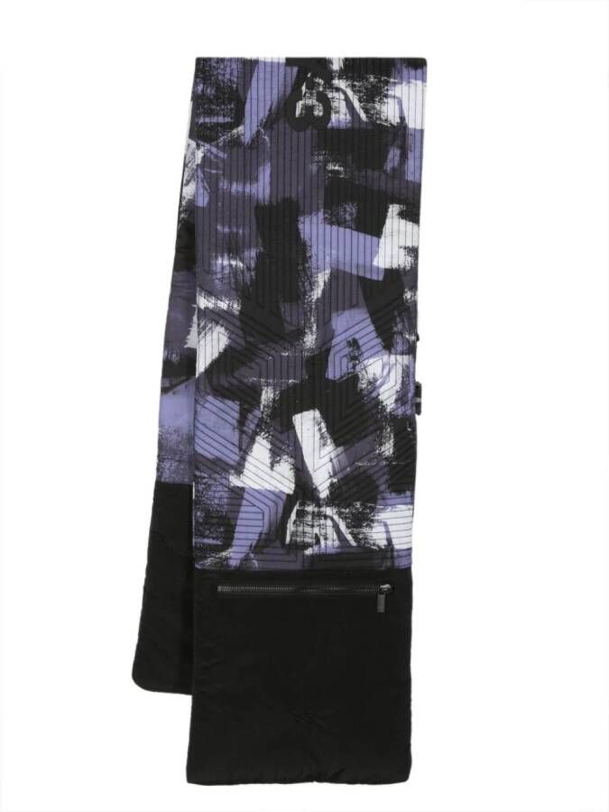 Y-3 Sjaal met print Zwart
