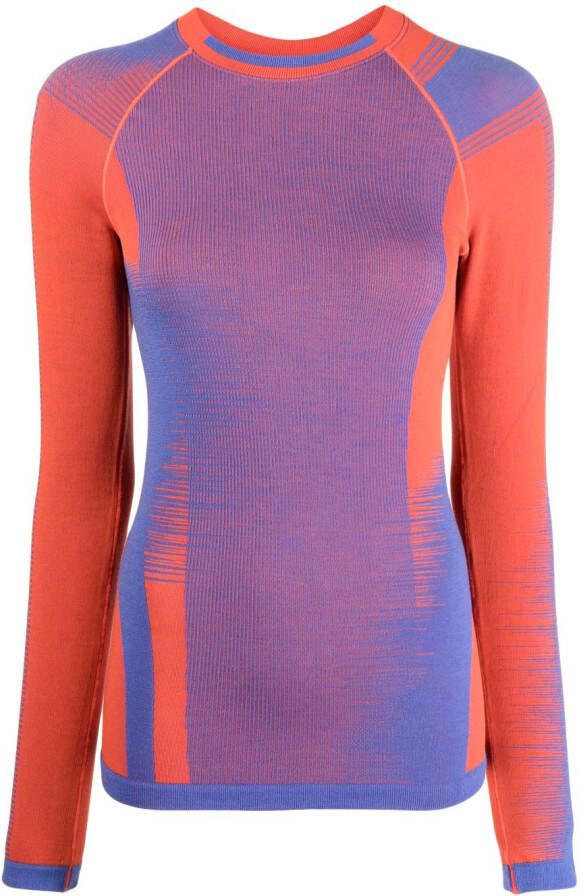 Y-3 Sweater met logoprint Blauw