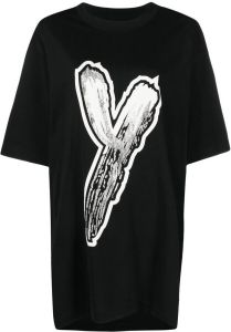 Y-3 T-shirt met print Zwart