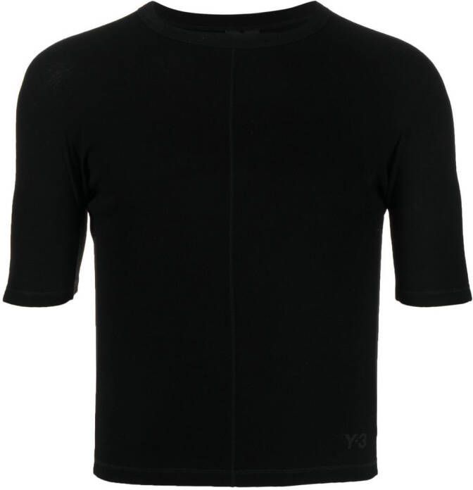 Y-3 T-shirt van biologisch katoen Zwart