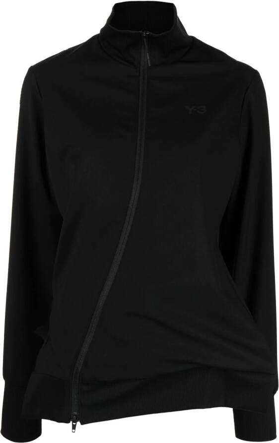 Y-3 Asymmetrische sweater Zwart