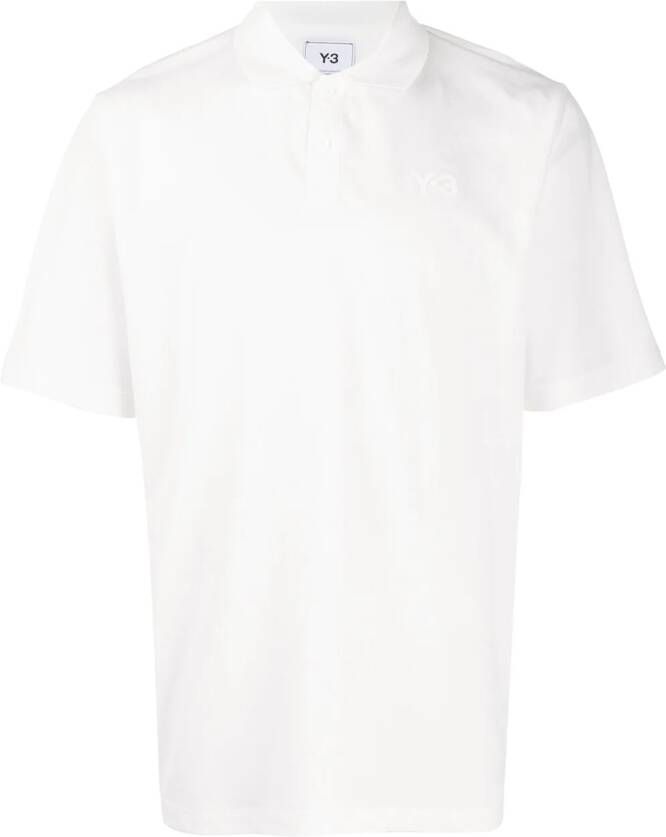 Y-3 Poloshirt met logo Wit