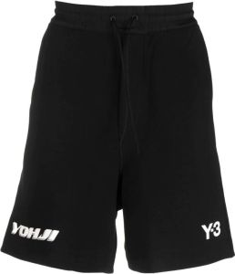 Y-3 Shorts met logoprint Zwart