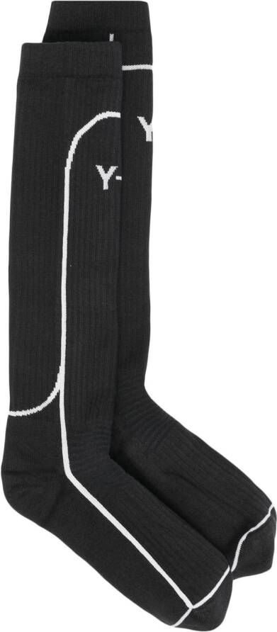 Y-3 Sokken met intarsia logo Zwart