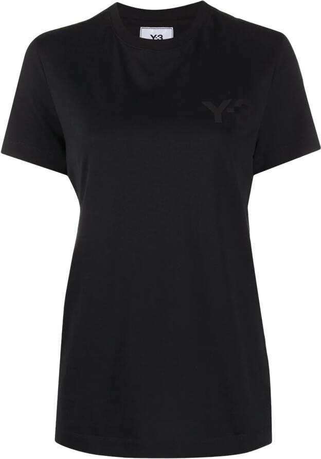 Y-3 T-shirt met logo Zwart