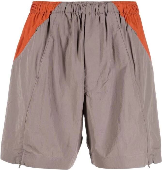 Y-3 Trainingsshorts met colourblocking Beige