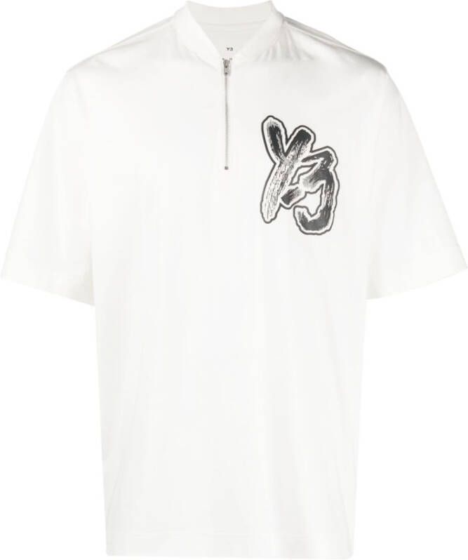Y-3 T-shirt met logoprint Wit