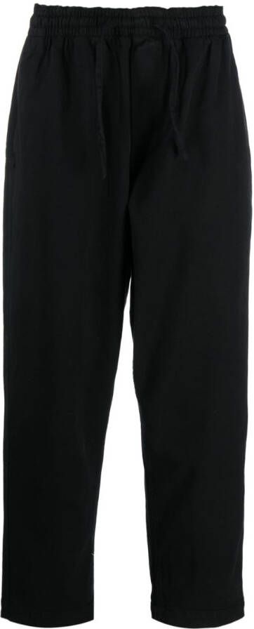 YMC Broek met trekkoordtaille Zwart