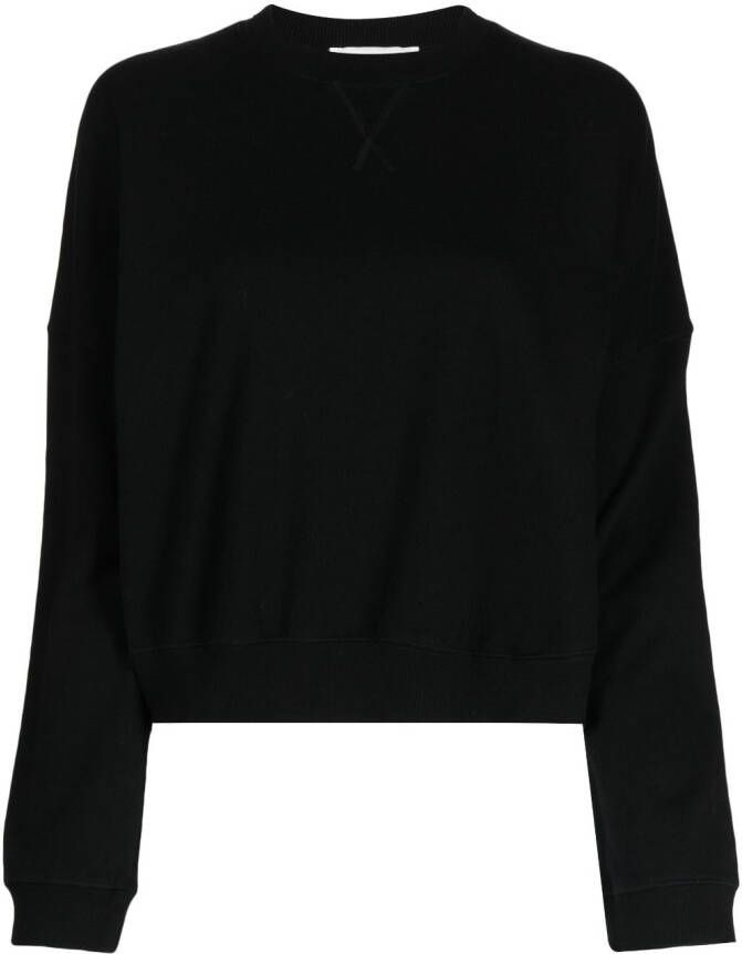 YMC Fijngebeide sweater Zwart