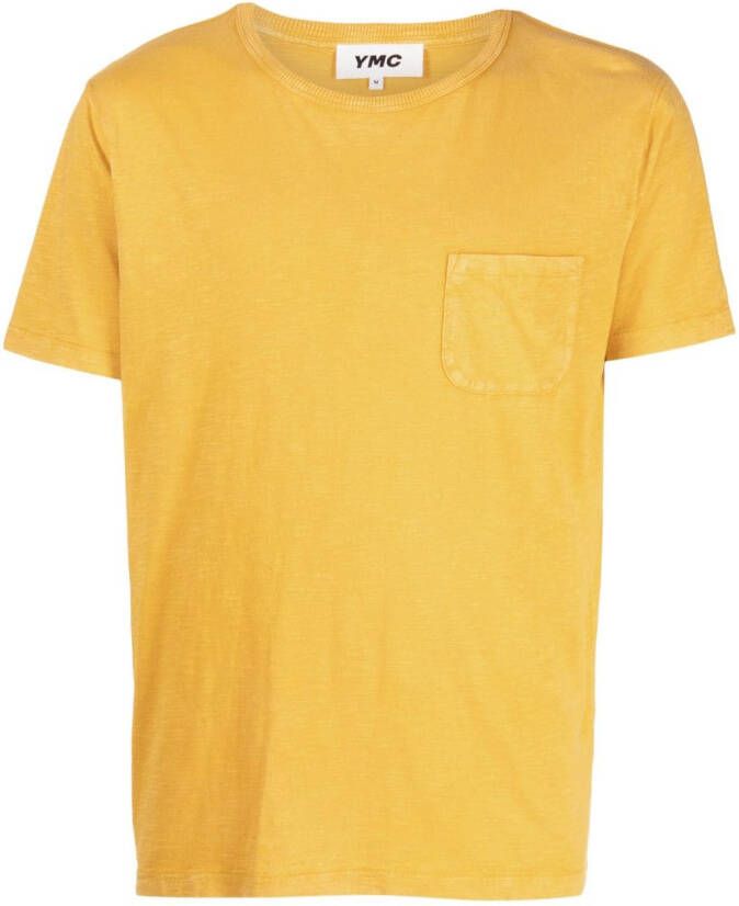 YMC T-shirt van biologisch katoen Geel