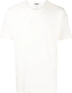 YMC T-shirt van biologisch katoen Wit