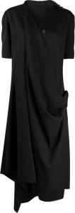 Yohji Yamamoto Asymmetrische jurk 1 BLACK