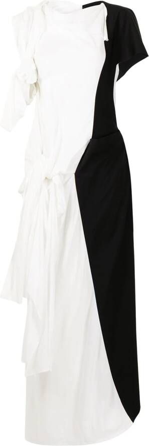 Yohji Yamamoto Asymmetrische jurk Wit
