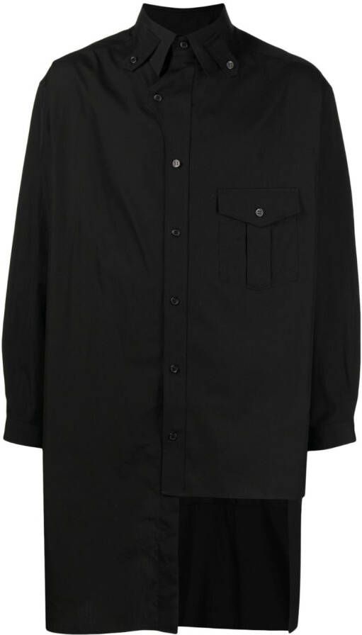 Yohji Yamamoto Asymmetrische sweater Zwart