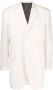 Yohji Yamamoto Blazer met enkele rij knopen Wit - Thumbnail 1