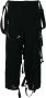 Yohji Yamamoto Broek met bretels Zwart - Thumbnail 1
