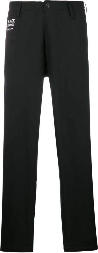 Yohji Yamamoto Broek Zwart