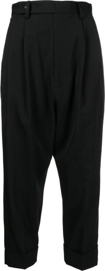 Yohji Yamamoto Cropped broek Zwart