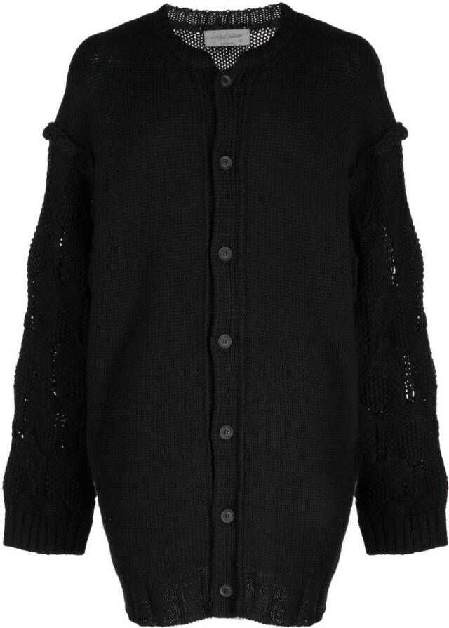 Yohji Yamamoto Wollen vest Zwart