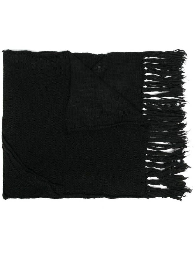 Yohji Yamamoto Gebreide sjaal Zwart