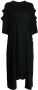 Yohji Yamamoto Gelaagde midi-jurk Zwart - Thumbnail 1