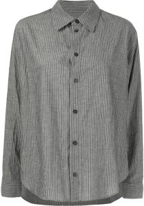 Yohji Yamamoto Gestreepte blouse Grijs