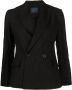 Yohji Yamamoto Jack met puntige revers Zwart - Thumbnail 1