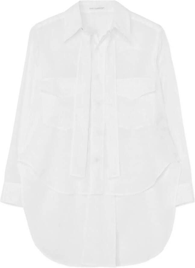 Yohji Yamamoto Katoenen blouse Wit