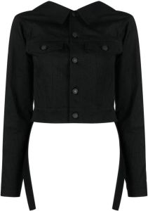 Yohji Yamamoto Denim blouse Zwart
