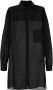 Yohji Yamamoto Overhemd met dubbele kraag Zwart - Thumbnail 1