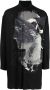 Yohji Yamamoto Overhemd met print Zwart - Thumbnail 1