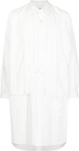 Yohji Yamamoto Overhemd met vlakken Wit