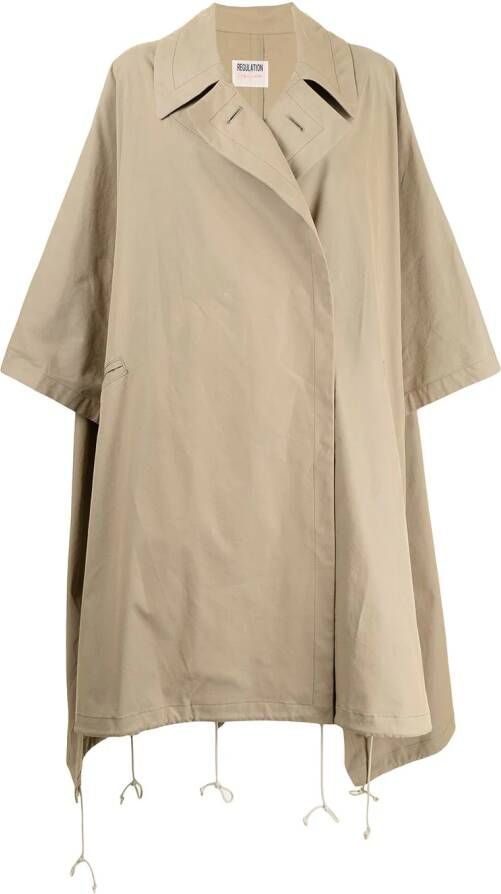 Yohji Yamamoto Oversized trenchcoat Bruin
