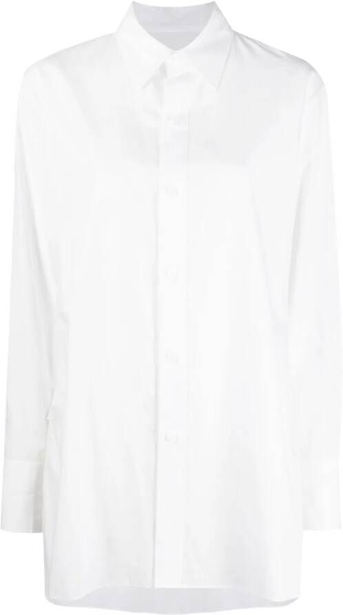 Yohji Yamamoto Popeline blouse Wit