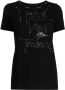 Yohji Yamamoto T-shirt met geborduurd logo Zwart - Thumbnail 1