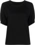 Yohji Yamamoto T-shirt met pofmouwen Zwart - Thumbnail 1
