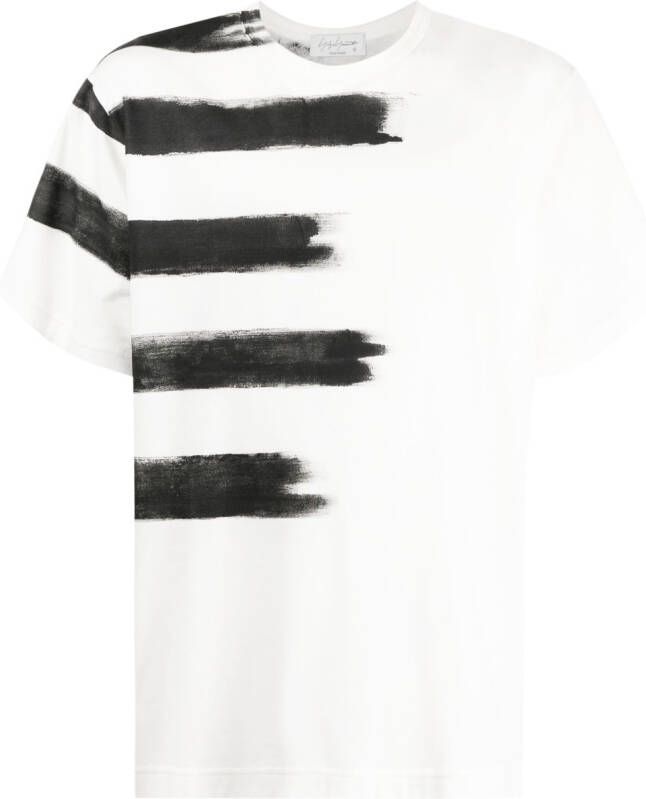 Yohji Yamamoto T-shirt met print Wit