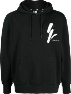 Yohji Yamamoto x New Era hoodie met logoprint Zwart