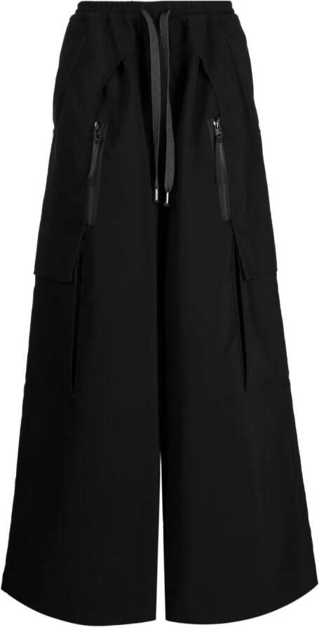 Yoshiokubo Broek met logopatch Zwart