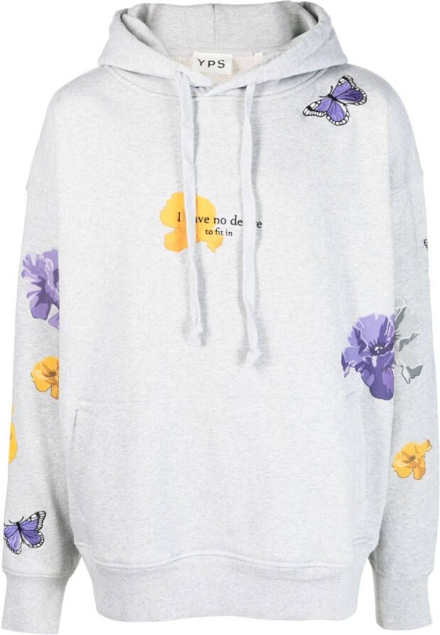 YOUNG POETS Hoodie met verlaagde schouders Grijs