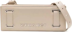 Y Project Accordeon tas met logoplakkaat Beige