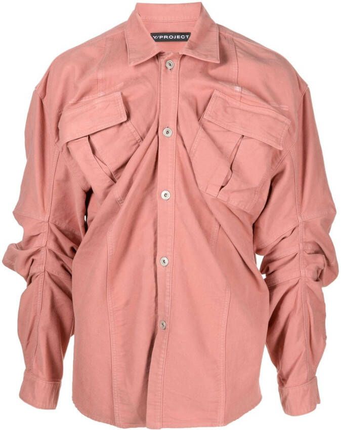 Y Project Cargo shirt Roze