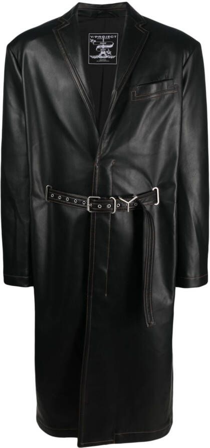 Y Project Jas met ceintuur Zwart