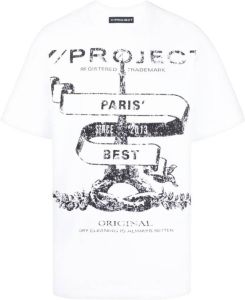 Y Project T-shirt met logoprint Wit