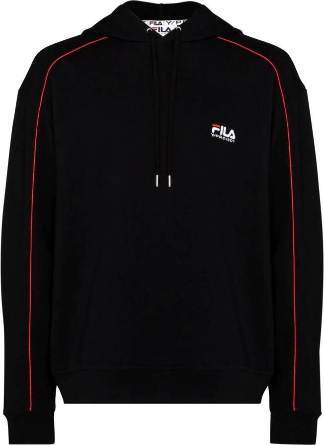 Y Project x Fila katoenen hoodie Zwart