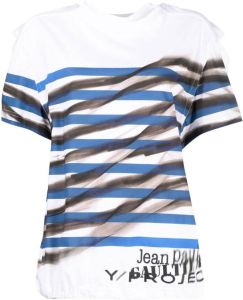 Y Project x Jean Paul Gaultier gestreept T-shirt Wit