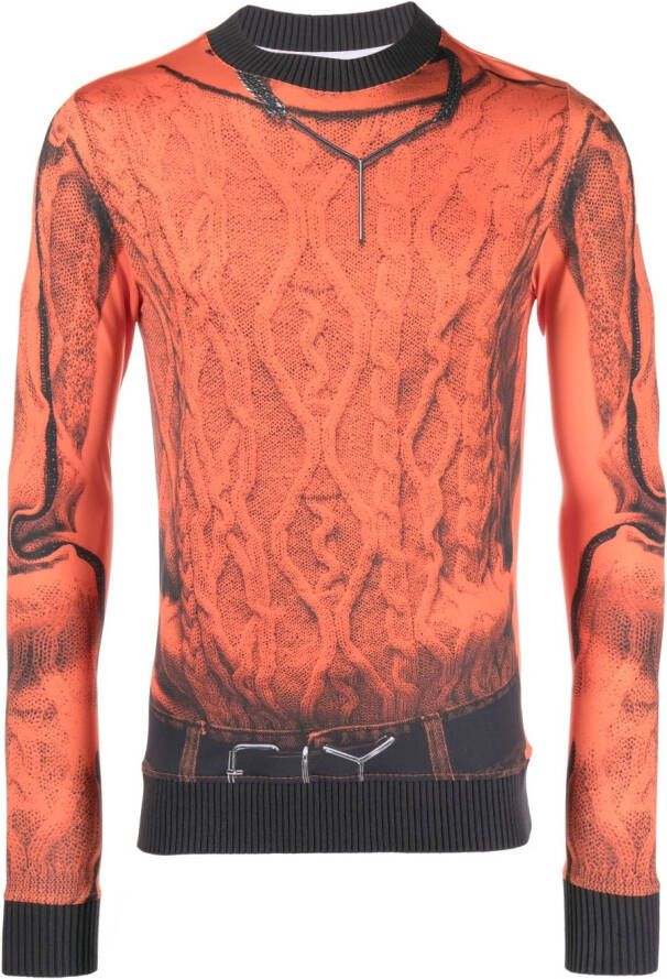 Y Project x Jean Paul Gaultier sweater Oranje