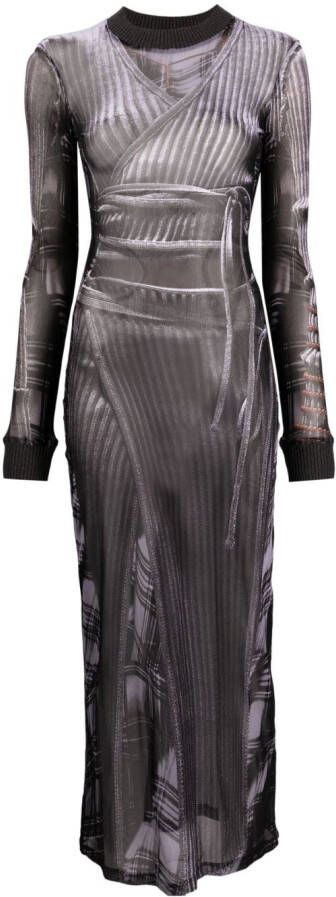 Y Project x Jean Paul Gaultier jurk met print Zwart